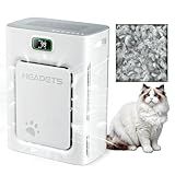 Pet Air Purifier for Home Large Room 2500 sq ft, H13 HEPA Washable Double-Sided Filter,Air Cleaner for Pet Hair Dander Odor Allergies Pollutant Smoke Dust,PM2.5 Air Quality Monitor,Auto Mode,P358 Grey