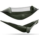 G4Free Large Camping Hammock for Outside with Mosquito Net 2 People Hammock