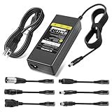 SGS Certified 42V 2A Universal Scooter Charger with 7 Connections, 7 in 1 Compatible with Jetson Bike Electric Scooter, Electric Scooter Charger for 36V 10S Li-ion Battery.