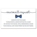 MyExpression.com 48 Bow Tie Bring A Book Card (Navy)