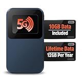 Solis Edge – 5G Hotspot Device, Bundle Includes Lifetime Data (12GB Per Year) and 10GB Global Data, WiFi in 140+ Countries, Access 300+ Mobile Carriers, Portable Internet by SIMO