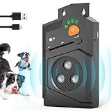 Honey Paws Dog Bark Deterrent Devices – Ultrasonic Anti Barking Device for Dogs with 3 Modes, 51Ft Range, Indoor Outdoor Anti Bark Box, Long Range Bark Stopper, Rechargeable & Waterproof