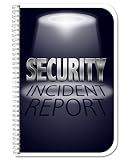 BookFactory Security Incident Report Log Book, Wire-O, 100 Pages