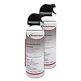 Innovera Compressed Air Duster Cleaner, 10 Oz Can, 2/Pack