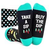 HAPPYPOP Stock Market Gifts - Crypto Gifts for Accountants Men Women Trader, Finance Bitcoin Money Socks