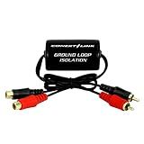 Conext Link RCA Stereo 2 Channel Ground Loop Isolator Signal Noise Filter Suppressor Reducer Alternator for Car Audio Stereo（13600）