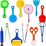 12 Pieces Fine Motor Skills Handy Scooper Set Sensory Bin Tools Sensory Tools Sensory Bin Filler Toy Set Matching Game for Kids Sorting Counting Preschool Early Skill Education Train Development