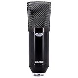 CAD Audio GXL1800 Large Format Side-Address Studio Condenser Mic – High Sensitivity, Cardioid Pattern, Shock Mount & Stand