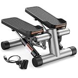 SPORTSROYALS Twist Stepper/Mini Stepper,Steppers for Exercise at Home,Stair Stepper with Resistance Bands for Full Body Workout, 660lbs Weight Capacity