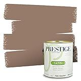 PRESTIGE Paints Interior Paint and Primer In One, 1-Gallon, Satin, Comparable Match of Sherwin Williams* Mocha *