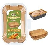 YQL 120PCS Loaf Pan Liners, Non-Stick Disposable Bread Parchment Paper Liners 9x5 for Baking Bread, Pre-formed Rectangle Paper for Bread and Cakes, Air Fryer Liner for Loaf Pan