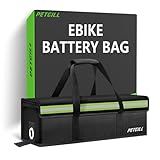 PETGILL E-Bike Battery Safe Bag Explosionproof - Large Capacity Fireproof Lipo Bag for Ebike Battery Charging and Storage(L 19.2x5.5x5.9Inches)