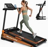 JAGJOG Foldable Treadmill with 15% Auto Incline, 8.8 MPH, 300 lb Capacity