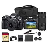 Canon EOS R100 Mirrorless Camera Double Lens Kit with RF-S 18-45mm and RF 75-300mm Lenses | Compact 24.2MP APS-C Camera with 4K Video, Dual Pixel Autofocus with Bag and 64GB Card