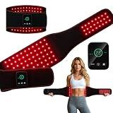 Red Light Therapy Belt for Body Back & Abdomen, 5000mAh Cordless Infrared Waist Wrap with 3 Red Light & 3 Pulse Model, Adjustable & Portable for Wellness/Relaxation