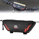 KEMIMOTO Motorcycle Handlebar Bag Universal Waterproof Front Storage Bag Bicycle Handlebar Bag Compatible with Sur-Ron Light Bee X and S X160 X260 Talaria Sting Segway Electric Dirt Bike