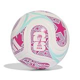Adidas Unisex-Adult World Cup Soccer Ball, White/Flash Aqua/Shock Pink, 4