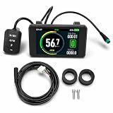 Electric Bike LCD Display, Universal 24V to 72V Multi Protocol Speedometer