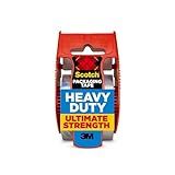 Scotch Heavy Duty Shipping Packaging Tape, 1.88" x 27.7 yd, Great for Packing, Shipping & Moving, Clear, 1 Dispensered Roll (142L)