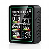 Air Quality Monitor Indoor, 10-in-1 Portable Smart Real-Time CO2 Detector