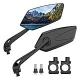 2 Pack Bike Mirrors, eBike Mirrors for Handlebars, 360° Adjustable Safety Bicycle Rear View Mirrors, Scratch Resistant Glass Lens, Bicycle Universal Fit Accessories
