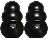 Kong Extreme Dog Toy 2-Pack, Large - Tough Chew Toys for Aggressive Chewers - Black Durable Rubber