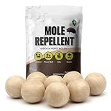 Mole Repellent for Lawns, Gopher Repellent, Groundhog Vole Repellant Outdoor, Keep Moles Out of Garden/Lawn, Pet Safe Mole Repellant, Lasting Protection, Easy to Use-8P
