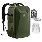 K&F CONCEPT Camera Backpack,Hardshell Photography DSLR Camera Bag with 15-15.6 Inch Laptop Compartment Hard Shell Camera Case Compatible with Canon/Nikon/Sony/DJI Mavic Drone