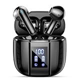 Wireless Earbuds BT5.4 Earbuds 48H LED Display IP7 ComfortFit Sports Black