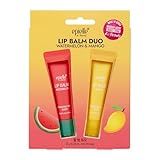 Epielle Lip Balm Duo Watermelon & Mango, Hydrating Tint Sheer, Kbeauty