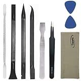 Ewparts 9 PCS Professional Electronics Tool Kit Plastic Pry Tool Kits Opening Pry Tool Repair Kit Plastic Spudger Tool Kit Phone Screen Repair Kit Mobile Tweezers for Laptop Screen Opening Repair Kit