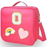 jekiinova Monogram Preppy Insulated Lunch Bag Bulk for Women, Preppy Lunch Box Lunch Bag Bridesmaid Proposal Gifts Personalized Gifts for Women Mom Sister Friends Daughter Granddaughter (O)