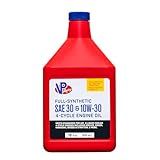 VP Racing 2927 4-Cycle Engine Oil - SAE 30 / 10W30 Full Synthetic Small Engine Oil, 18 Ounce (1 Pack)