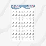 Treadmill Exercise Icon Planner Stickers, Fitness Tracker, Daily Exercise Tracker, Workout Exercise Tracker