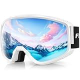 findway OTG Ski Goggles - Over Glasses Snow Snowboard Goggles for Men Women Adult & Youth - Anti-Fog 100% UV Protection
