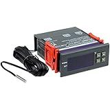 bayite AC 110V Fahrenheit Digital Temperature Controller 10A 1 Relay with NTC 10K Sensor Probe