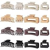 NEW LIVE Hair Clip 16 Count for Women - Hair Claws for Thin Thick Curly Hair - Large and Small Matte Banana Clips - Strong Hold Nonslip Hair Claws - Various Sizes and Styles