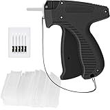 Tagging Gun for Clothing, Tagging Gun Kit with 1600pcs 1" Barbs Fasteners and 6 Needles, Price Tag Gun, Standard Retail Price Tag Attacher Gun Kit, Clothes Tagging Gun Black