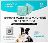 Uproot Clean Washing Machine Cleaning Tablets for Pet Owners, 24 Pack