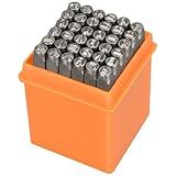 37pcs Metal Stamping Kit, 3mm(1/8") Number and Letter Stamp Set, Include Artistic Font Uppercase, Number Punch and Heart Design Stamp