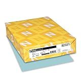 Neenah Paper Wausau Vellum Bristol Cardstock, 67 lb, 8.5 x 11 Inches, Pastel Blue, 250 Sheets (82321)