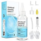 Printhead Cleaning Kits Inkjet Printers, Printer Cleaning Kit for Epson Ecotank Printers, Printer Cleaner Kit for HP, Inkjet Printers Head Cleaning Solution for Canon Pixma Print Head Liquid Nozzles
