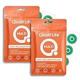 QualiLife Multi Plus Topical Patch for Women & Men, Essential Daily Healthy Patches with D3&K2 for Hours Release, 28 Nutrients with Iron Support, 60 Days Supply, 2 Packs