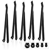 Kingdder 5 Piece 6 Inch Hole Finder Tools Sheet Metal Strap Duplicator Kit Includes #40, #30, #21, #10, & 1/4", for Aircraft,Racing Cars, Any Other Project Requiring Precise Hole Alignment(Black)