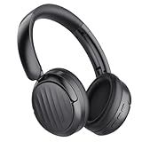 MMWOWARTS Bluetooth Headphones, Wireless Over Ear Bluetooth Headsets with 35H Playtime, HiFi Stereo Foldable Headphones with Foam Ear Cups for Sports, Office, Travel Gray