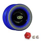 Yomega Xodus II YoYo– Includes Roller Bearing Technology, Rubber Rims and Wing Shape Design – Professional Responsive YoYos Intermediate Level Play (Blue)