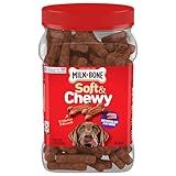 Milk-Bone Soft & Chewy Dog Treats, Beef & Filet Mignon Recipe, 25 Ounce