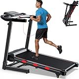 Advzon 3.5 HP Auto Incline Treadmills for Home - Adjustable Height Handle Bars, 8.7 MPH, Wide Belt, 300+ lb Capacity