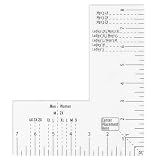 Ranjaner T-Shirt Ruler Guide for Alignment, Left Chest Logo Placement Tool