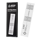 SpinTunes Turntable Phono Cartridge Stylus Alignment Protractor Tool- High Visible Tool for Vinyl Record Precision Calibration- Ensure Accurate Tracking and Sound Quality